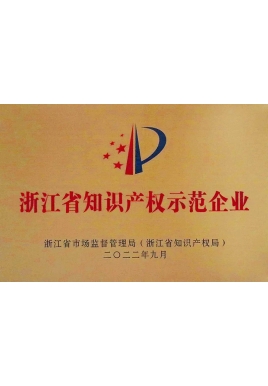 浙江省知識(shí)產(chǎn)權(quán)示范企業(yè)